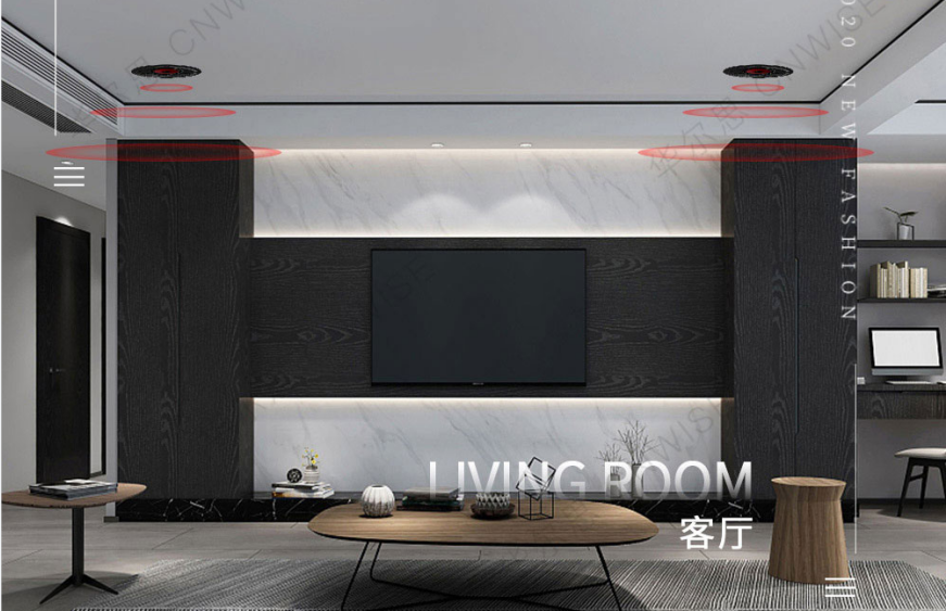 華爾思背景音樂系統：吸頂音箱的介紹